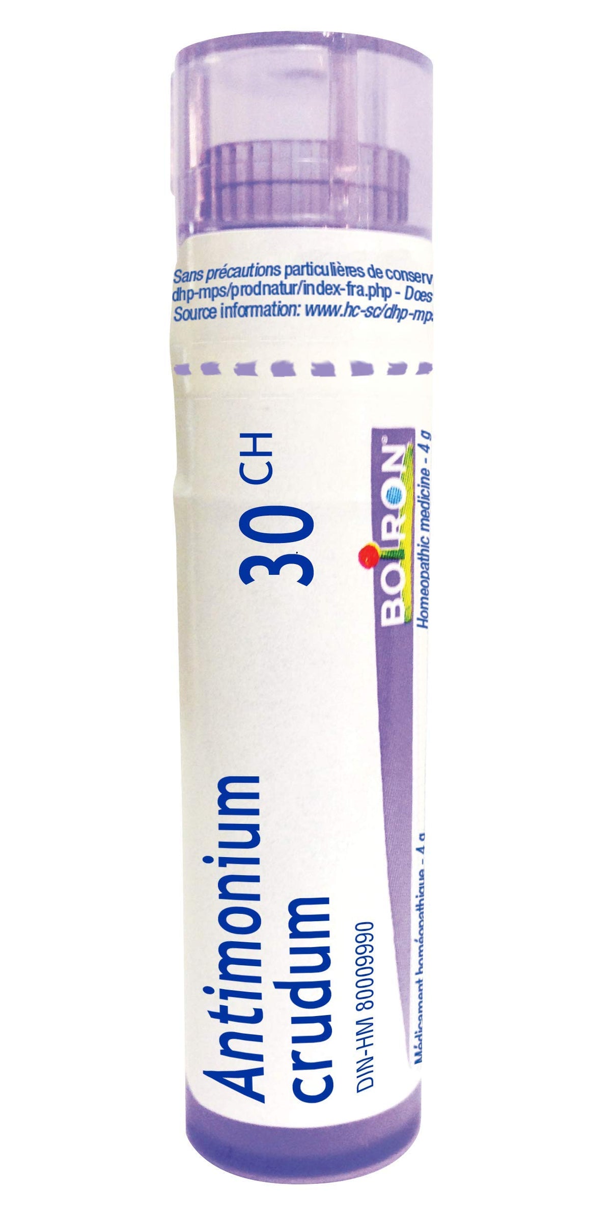 Antimonium crudum 30ch,Boiron homeopathic medicine, 4g
