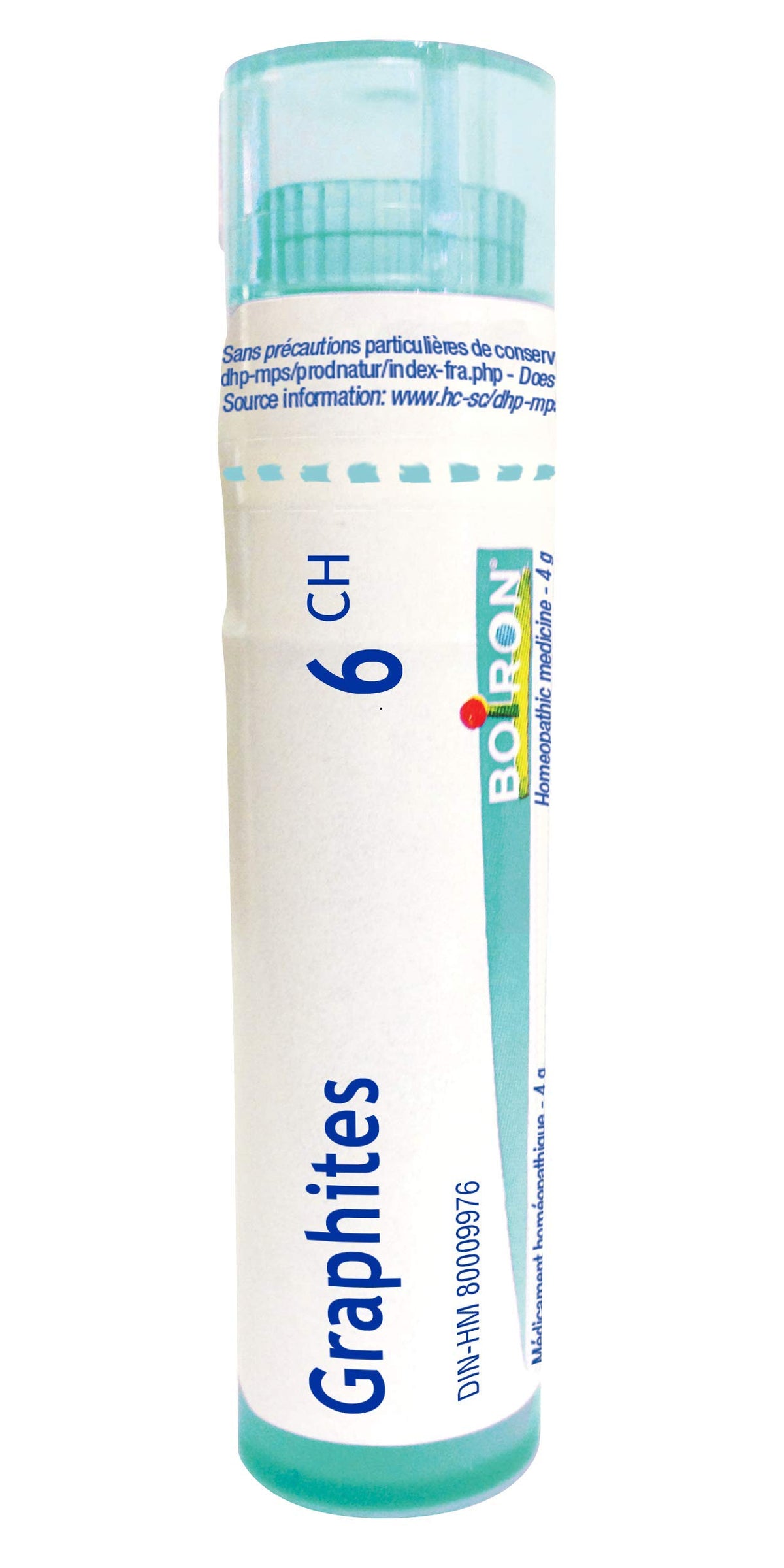 Boiron Graphites 6ch,Homeopathic medicine. Each tube contains 4 g (approximately 80 pellets)