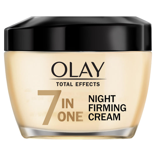 Olay Total Effects 7-In-One Daily Night Firming Face Cream, Face Moisturizer with Vitamin B3, Niacinamide, 50 mL