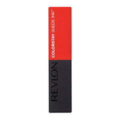 REVLON Lipstick, ColorStay Suede Ink, Built-in Primer, Infused with Vitamin E, Waterproof, Smudgeproof, Matte Color, 007 Feed The Flame (Pack of 1)