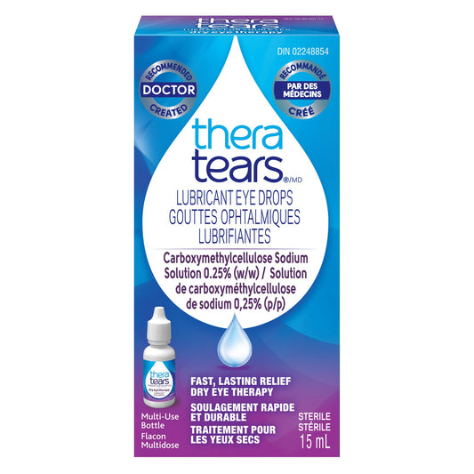Thera Tears Lubricating Eye Drops for Dry Eyes - 15 ml - Fast, Lasting Eye Treatment