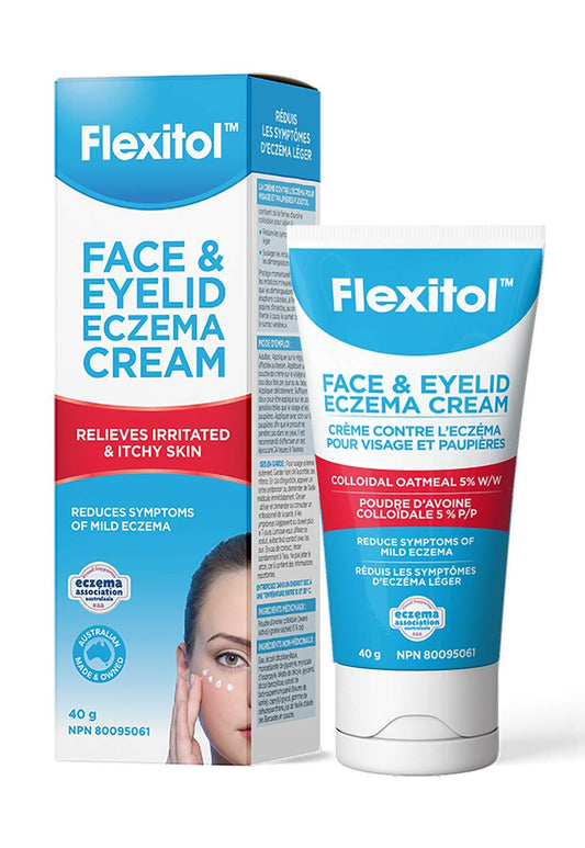 Flexitol Face & Eyelid Eczema Cream – Best Treatment, for Itchy Skin, Relief & Moisturisation (40g)