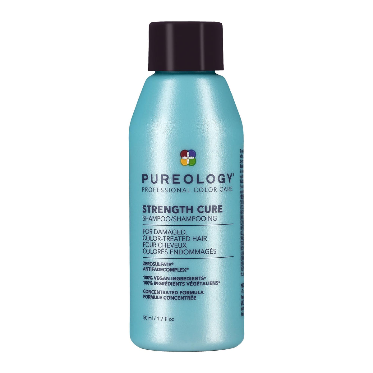 Pureology Strength Cure Hair Shampoo for Damaged Hair - Moisturizing Shampoo for Color-Treated Hair - 50 Mililiters