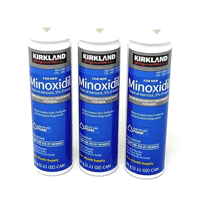 Men's Kirkland Signature Hair Regrowth Treatment 5% Minoxidil Foam, 2.13 fl. oz