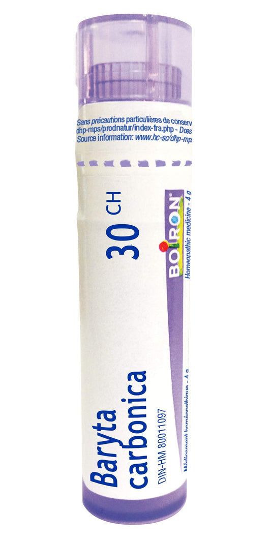 Baryta carbonica 30ch,Boiron homeopathic medicine, 4g