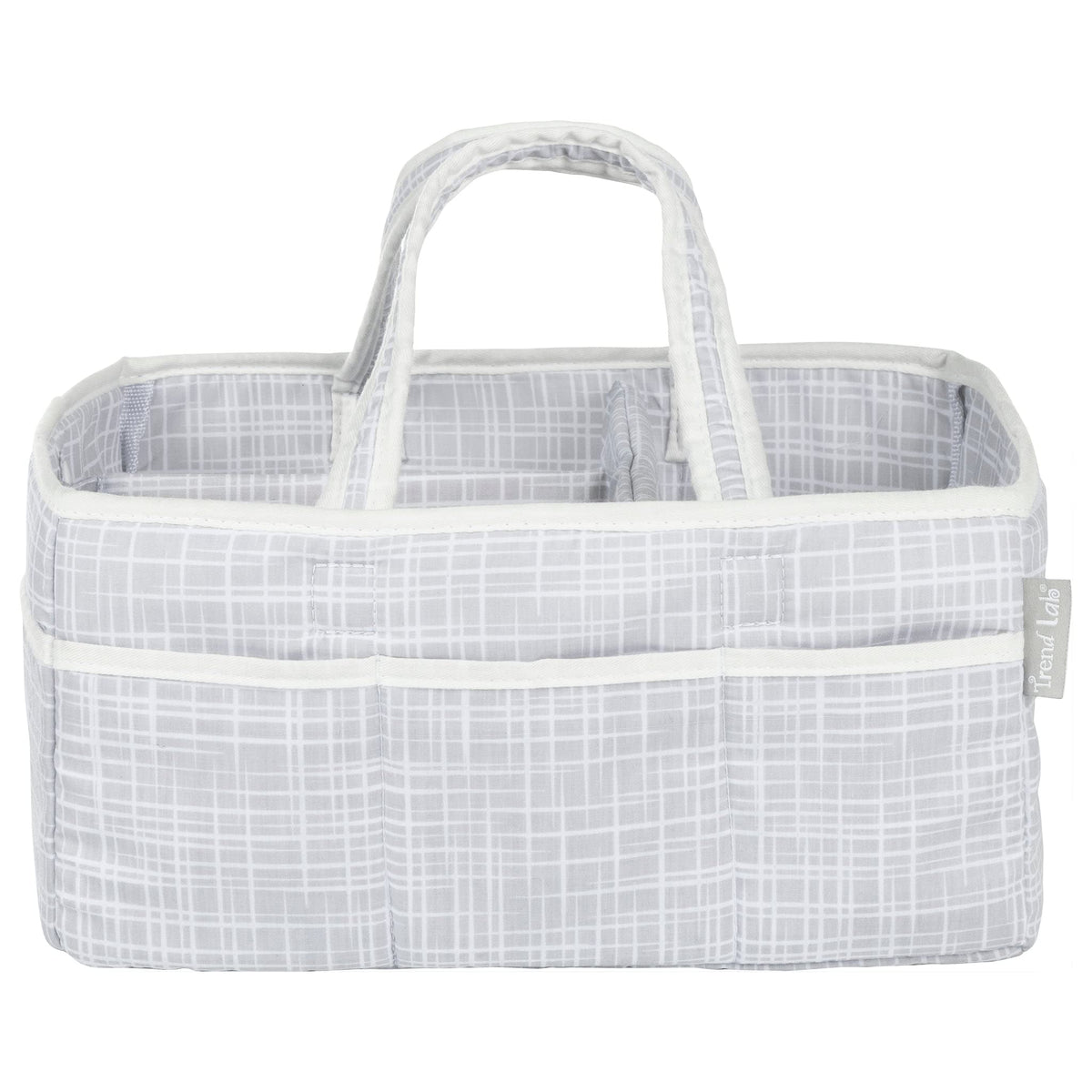 Trend Lab Criss Cross Storage Caddy Diaper Organizer for Baby Nursery and Changing Table Accessories, 12 in x 6 in x 8 in