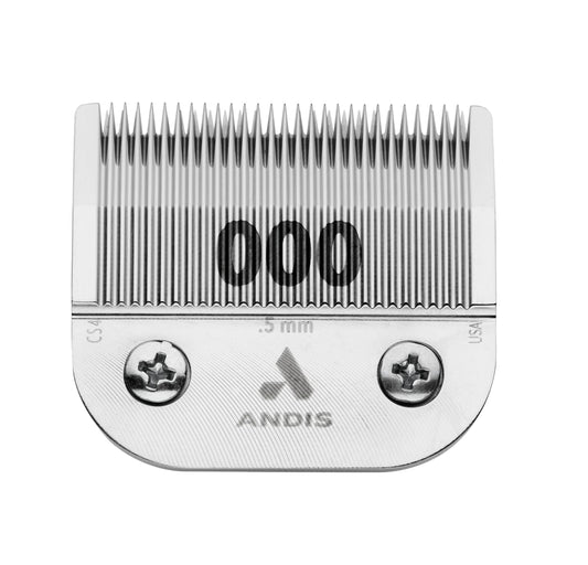 Andis Size 000 Graduation Blade Close Cutting - 1/50" - .5 mm, 1 Count (Pack of 1), 64480