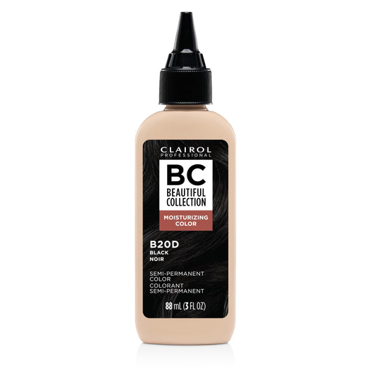 Clairol Professional Beautiful Collection Hair Color, 20D Black, 3 Fl Oz - Packaging May Vary