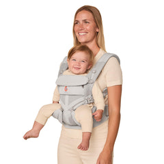 Ergobaby Omni Classic (formerly OMNI 360) All-Position Baby Carrier for Newborn to Toddler with Lumbar Support and Cool Air Mesh, 7-45 Pounds, Pearl Grey, One Size