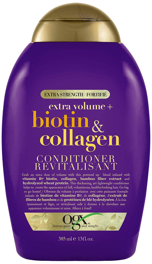 OGX Biotin & Collagen Extra Strength Volumizing Conditioner, 385 milliliters