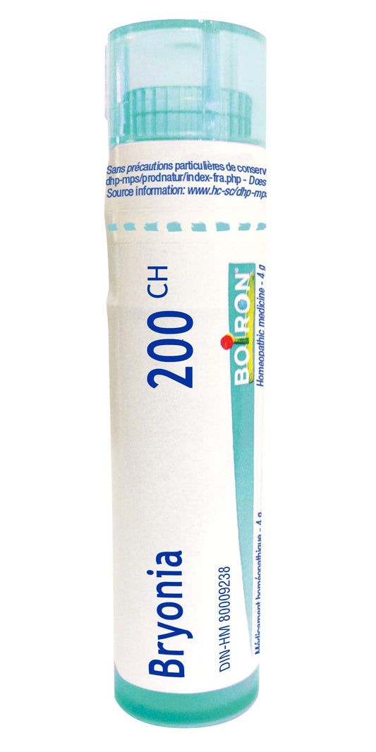 Boiron Bryonia 200ch ,Homeopathic medicine. Each tube contains 4 g (approximately 80 pellets)