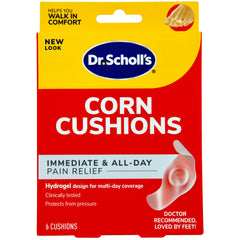 Dr. Scholl's CORN CUSHION with Duragel Technology, 6ct // Cushioning Protection against Shoe Pressure and Friction that Fits Easily In Any Shoe for Immediate and All-Day Pain Relief