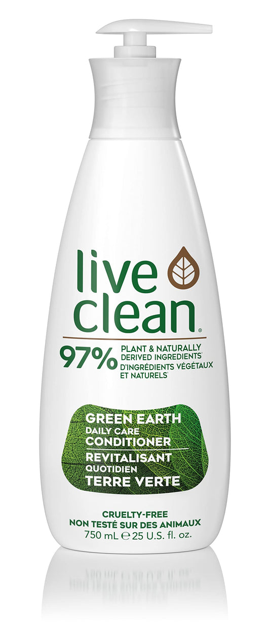 Live Clean Conditioner, Daily Care Green Earth, 750 mL