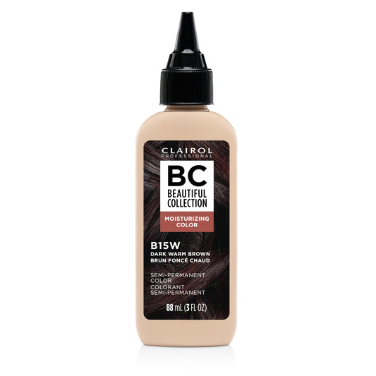 Clairol Professional Beautiful Collection Hair Color, 15W Dark Warm Brown, 3 Fl Oz - Packaging May Vary