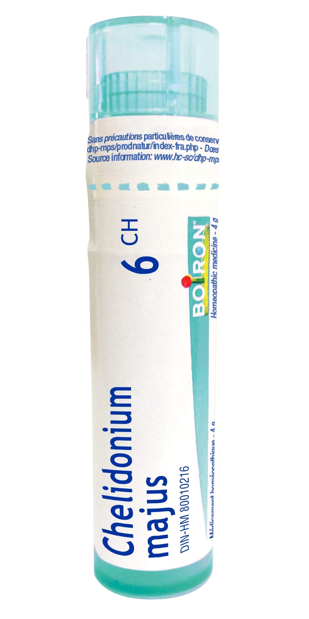 Boiron Chelidonium majus 6ch,Homeopathic medicine. Each tube contains 4 g (approximately 80 pellets)