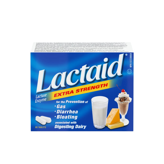 Lactaid Extra Strength Tablets, 80 Count