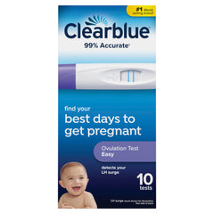 Clearblue Easy Ovulation Test Kit, Home Ovulation Test Sticks, 10 Tests