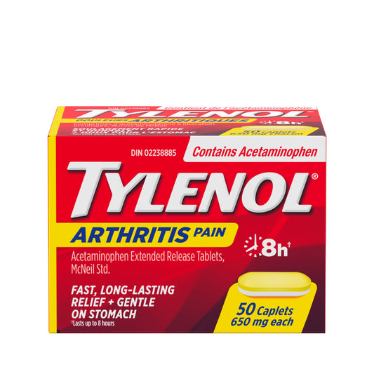 Tylenol Arthritis Pain Relief Acetaminophen 650mg Caplets, 50 Count