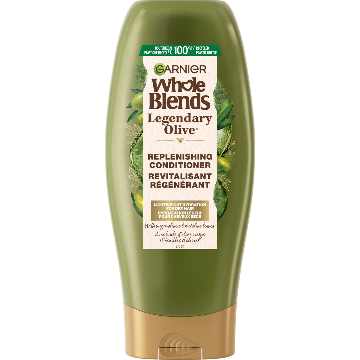 Garnier Whole Blends Conditioner with Virgin-Pressed Olive Oil & Leaf Extracts, 12.5 floz
