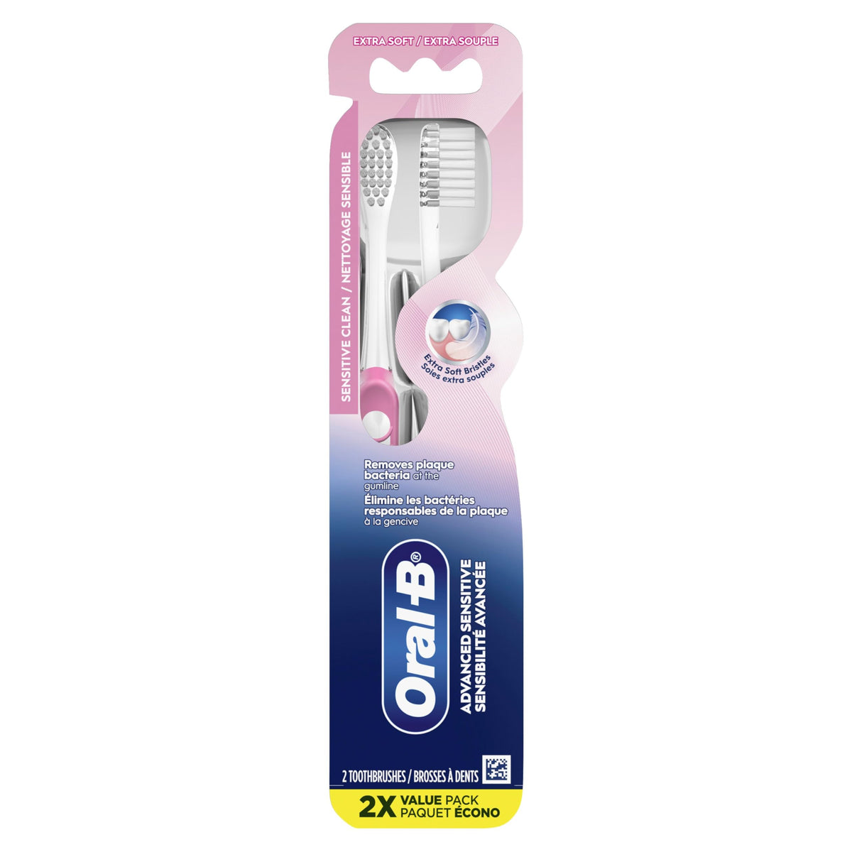 Oral-B Sensi-Soft Toothbrush, Ultra Soft, 2 count
