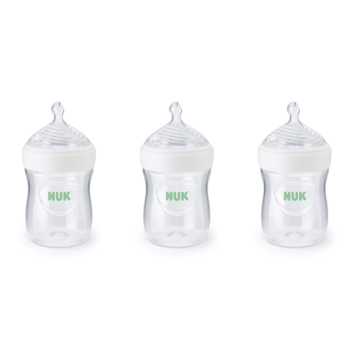 NUK Simply Natural Bottle with SafeTemp, 5 oz (150 mL), 3 Pack