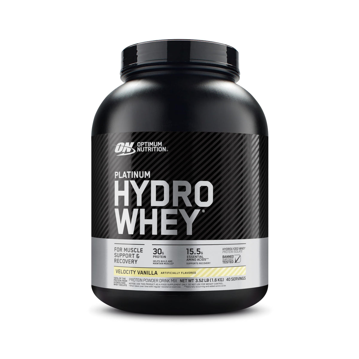 OPTIMUM NUTRITION Platinum Hydrowhey, Velocity Vanilla 3.5 pound