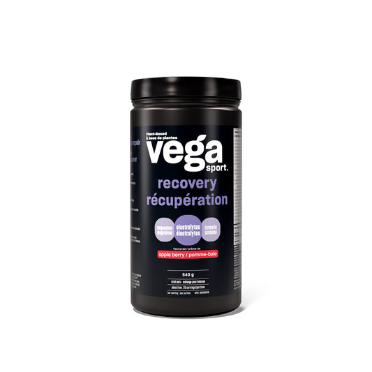 Vega Sport Post-Workout Recovery Accelerator, Apple Berry (20 Servings) Vegan, Non Dairy, Gluten Free, BCAAs, 540g (Packaging May Vary)