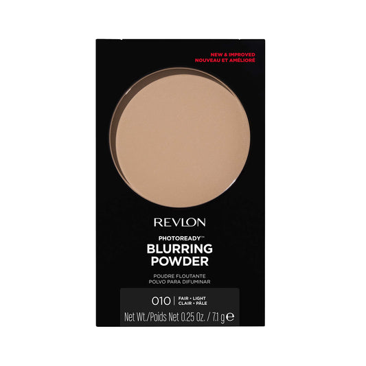 Revlon Face Powder, PhotoReady Blurring Face Makeup, Longwear Medium- Full Coverage with Flawless Finish, Shine & Oil Free-Fragrance Free, 010 Fair Light, 0.25 Oz/ 7.1g