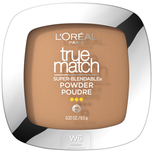 L’Oréal Paris True Match Super-Blendable Oil Free Makeup Powder, Packaging May Vary, Sun Beige, 0.33 oz.