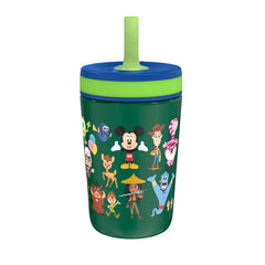 Zak Designs Disney100 Kelso Toddler Cups for Travel or at Home, 12oz Vacuum Insulated Stainless Steel Sippy Cup with Leak-Proof Design is Perfect for Kids (Disney and Pixar)