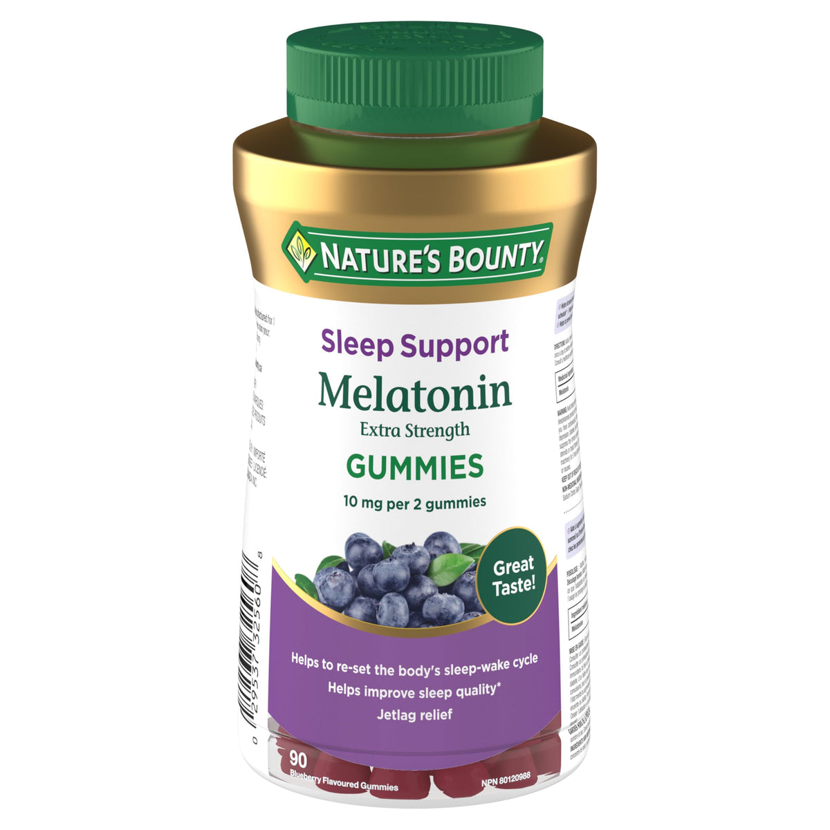 NATURE'S BOUNTY Melatonin, 5mg, Helps Re-Set the Body's Sleep Cycle & Improve Sleep Quality, 225 g