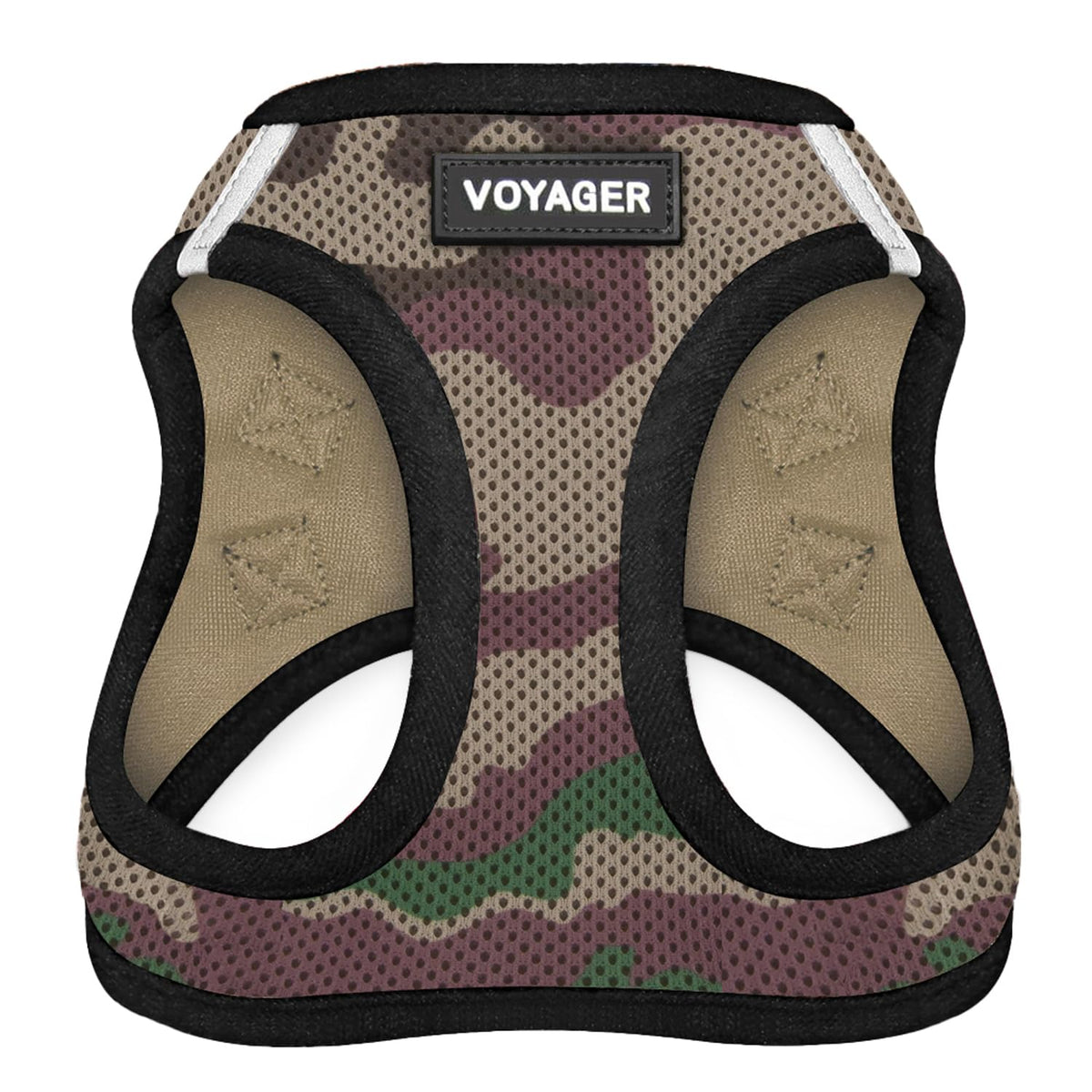 Voyager Step-in Air Dog Harness - All Weather Mesh Step in Vest Harness for Small and Medium Dogs and Cats by Best Pet Supplies - Harness (Army/Black Trim), XX-Small