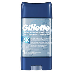 Gillette Antiperspirant and Deodorant for Men, Clear Gel, Smooth Defense, 108g