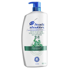 Head & Shoulders Shampoo and Conditioner 2 in 1 with Eucalyptus, Anti-Dandruff and Itchy Scalp Care, 950 mL