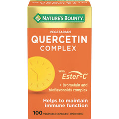 Nature's Bounty Vegetarian Quercetin Complex with Ester-C, 100 Count, Helps to maintain immune function