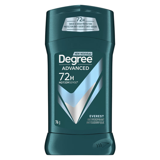 Degree Men Advanced Antiperspirant Deodorant Stick for 72H Sweat & Odour Protection Everest Men's Deodorant with MotionSense® Technology 76 g