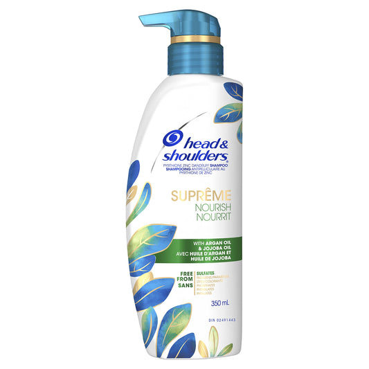 Head & Shoulders Supreme Nourish & Smooth Hair & Scalp Shampoo, 350 Milliliters
