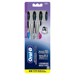 Oral-B Pro Whitening Toothbrushes, Soft, 4 Count