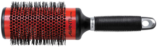 Avanti Ultra Tourmaline and Ceramic Thermal Round Hair Brush with Nylon and Boar Bristles for Blow Drying Styling Shaping and Volumizing, Extra-Large, 53mm diameter