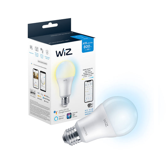 WiZ Connected 60W A19 Medium Base WiFi Tunable White Light Bulb