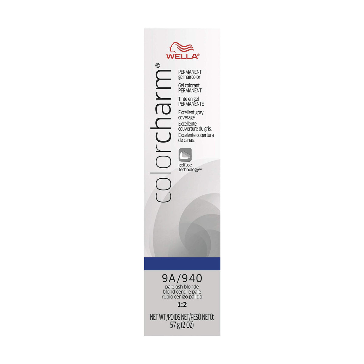 COLORCHARM Permanent Gel| Hair Color for Gray Coverage| 9A Pale Ash Blonde| 2 Fl oz.