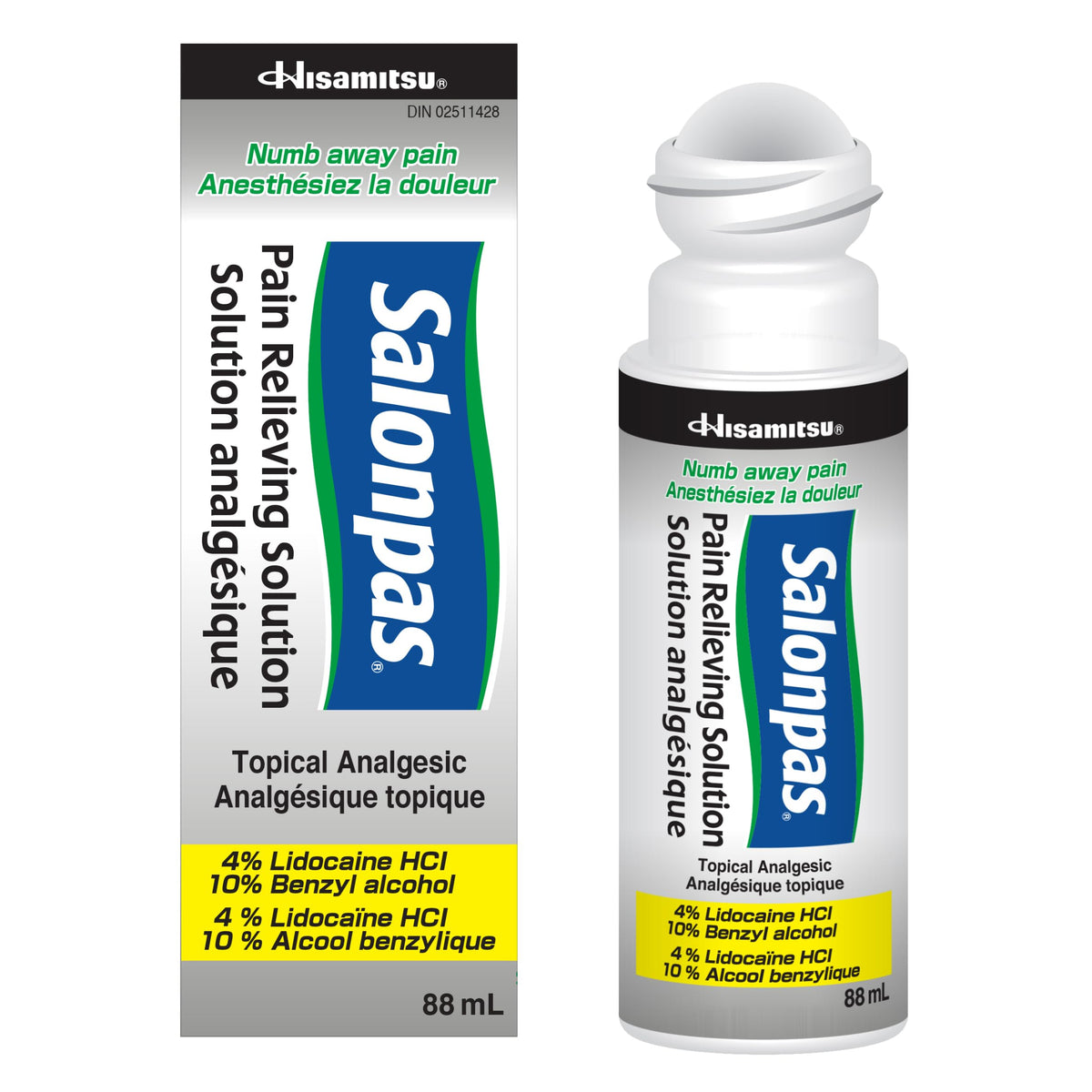 Salonpas Pain Relieving Solution, 88 ml