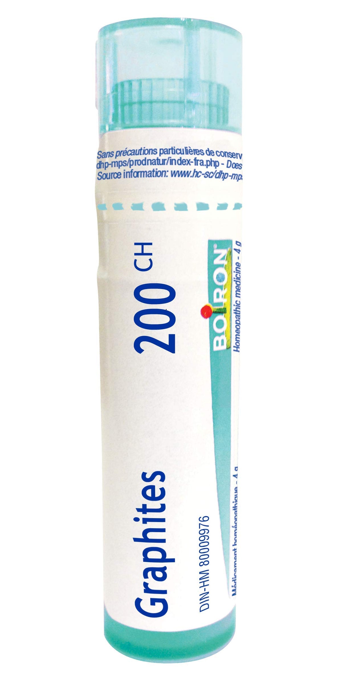 Boiron Graphites 200ch,Homeopathic medicine. Each tube contains 4 g (approximately 80 pellets)