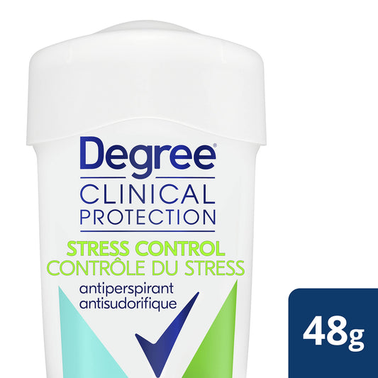 Degree Clinical Protection Antiperspirant Stick for sweat protection Stress Control antibacterial odour protection 48 g