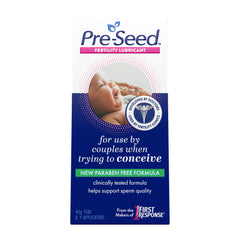 Pre-Seed Fertility Friendly Personal Lubricant, For Use by Couple When Trying to Concieve, 9 Single-Use Applicators, 40 g