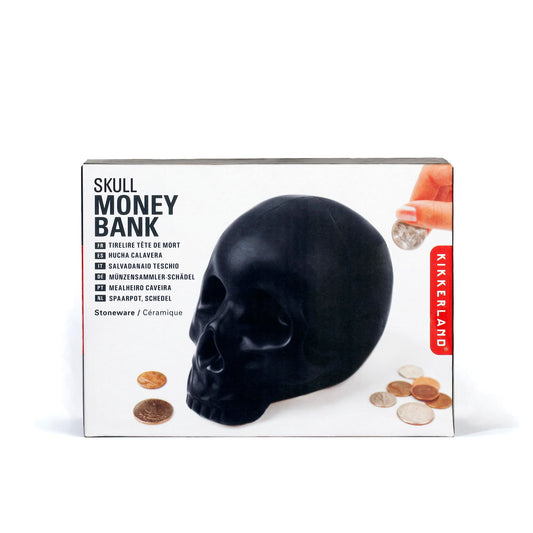 Kikkerland Skull Coin Bank