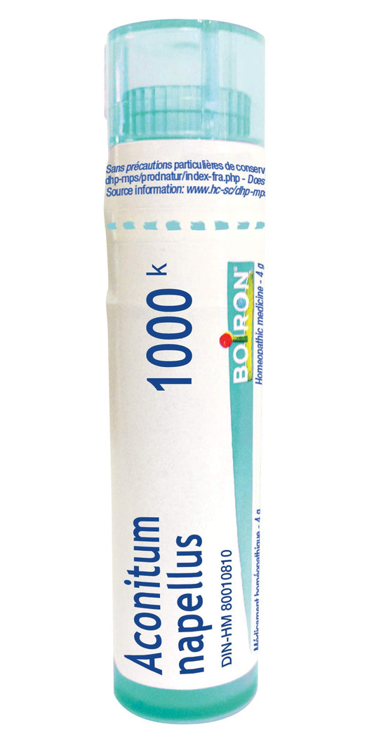 Aconitum napellus 1m, Boiron homeopathic medicine, 4g