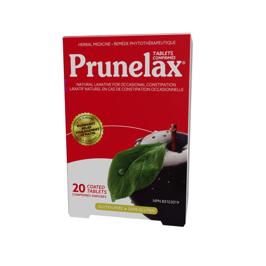 Prunelax Natural Laxative Regular Tablets, 20 ct