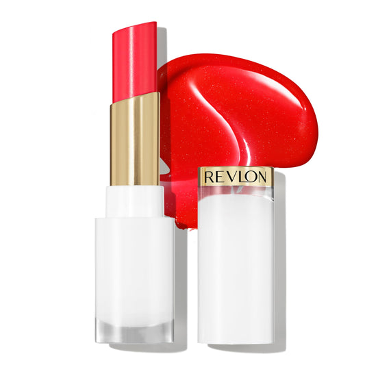 Revlon Super Lustrous Glass Shine Balm, Hydrating Tinted Lip Balm, Sheer, Glossy Shiny Finish, 009 Cherry Luster, 0.11 oz