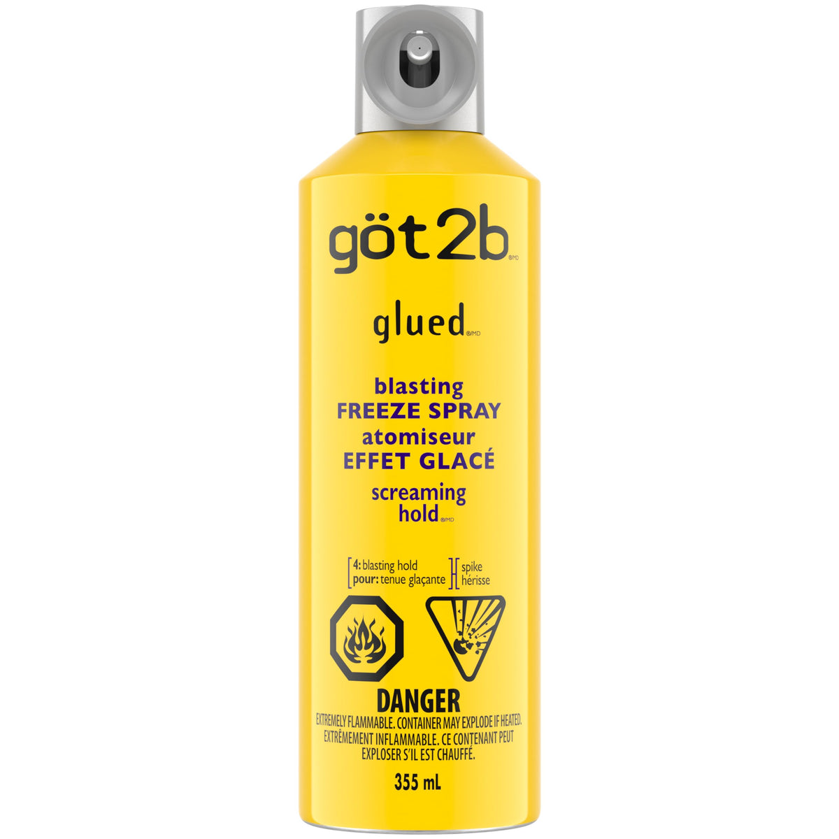 Schwarzkopf Got2b Glued Blasting Freeze Spray, Hairspray, 355 millilitre (Pack of 1)